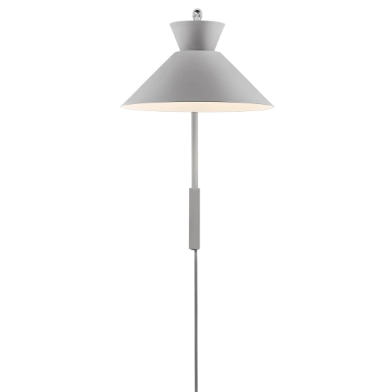 kinkiecik.pl Metalowa lampa ścienna Dial - Nordlux, szary 2213371010
